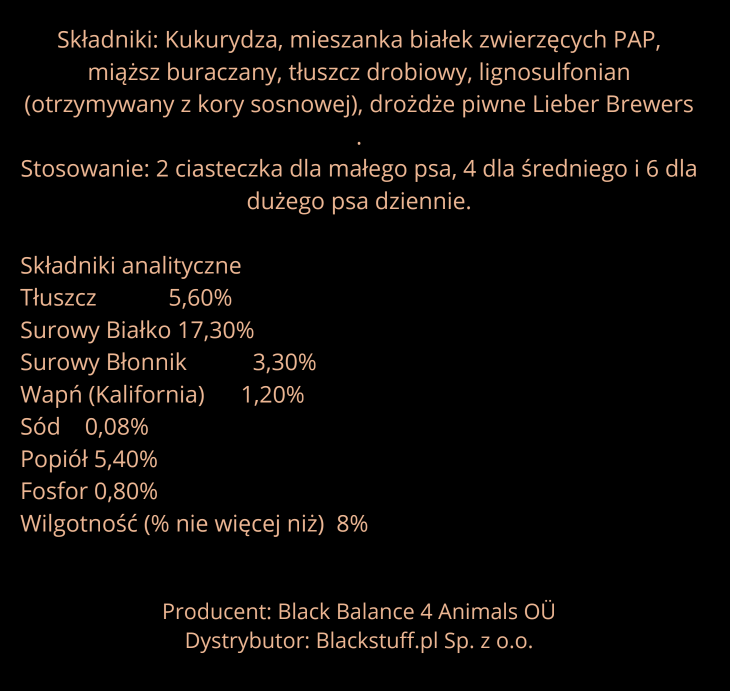BLACK BALANCE DLA PSÓW - 3 OPAKOWANIA-Black Stuff Polska